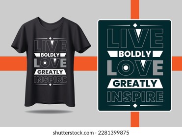 Inspiring Geometric t shirt design with bold and creative font styles t shirt design motivational quotes, modern t shirt design ideas