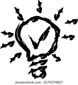 inspiring icon in Doodle style