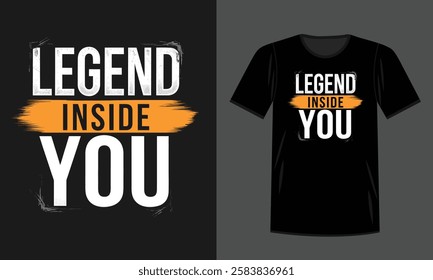 Inspiring "Legend Inside You" Graphic Design for Activewear