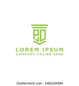 inspiring logo design, for companies from the initial letters of the PD logo icon. -Vectors