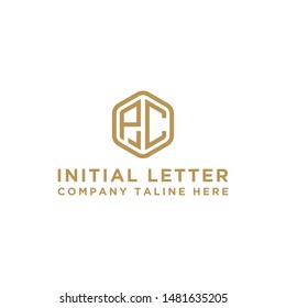 inspiring logo design, for companies from the initial letters of the PC logo icon. -Vectors