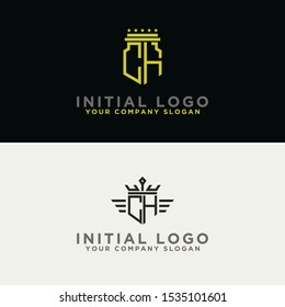 Inspiring logo design Set for companies from the initial letters CH logo icon. -Vectors