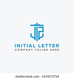 inspiring logo designs for companies from the initial letters JZ logo icon. -Vectors