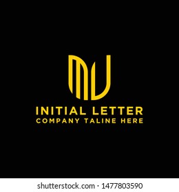 Inspiring logo designs for companies from the initial letters MV logo icon. -Vectors