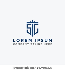 Inspiring logo designs for companies from the initial letters SC logo icons. -Vectors
