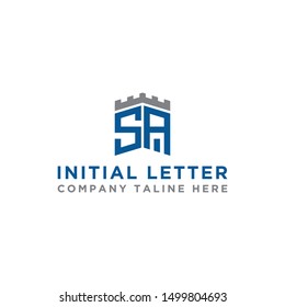 Inspiring logo designs for companies from the initial letters of the SA logo icon. -Vectors
