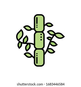 Inspiring logo: elegant bamboo. The logo is suitable for business companies, etc.