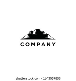 Inspiring logo: simple and elegant mountain. The logo is suitable for business, outdoor companies etc.