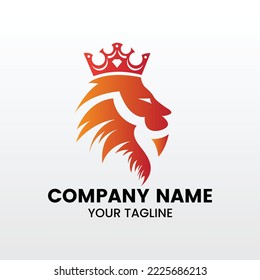 Inspiring Modern Minimalist Lion Logo Template