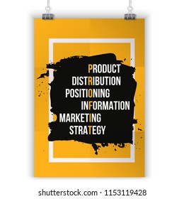 Inspiring motivation quote about Profit. Vector typography poster and t-shirt design, office decor. Distressed background