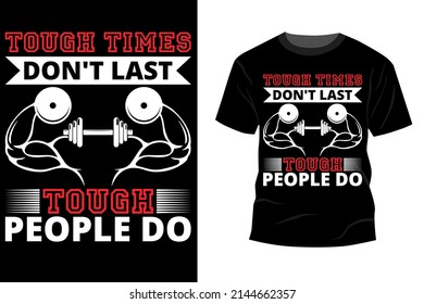 Inspiring motivation quote with text GYM vector typography t shirt design
