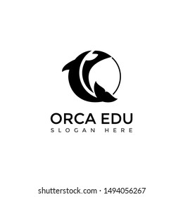 Inspiring Orca Whale Tune Up Education Logo