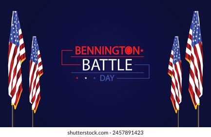 Inspiring Patriotism Bennington Battle Day USA Flag Design