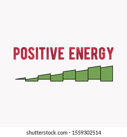 Inspiring Phrase About Positive Energy Motivational Stock Vector ...