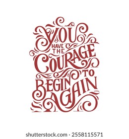 Inspiring Quote typography design vector