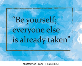 Inspiring quotes with watercolor background