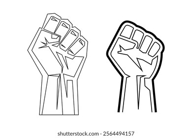 Inspiring Raised Fist Power Symbols for Protest and Revolution, raised fist, power symbol, revolution sign, protest icon, solidarity gesture, activism symbol, social justice, strength symbol, unity 