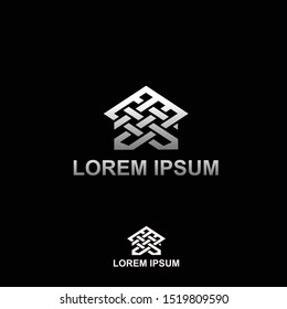 inspiring simple logo house shape woven
