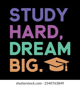 Inspiring Typography Design for Students with Ambition and Determination