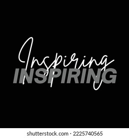 Inspirador diseño de vectores de palabras de tipografía sobre fondo negro