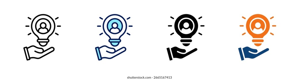 Inspiring Vision All In One Icon Multi Styles Vector Set