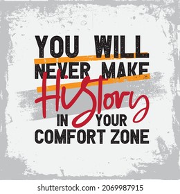 Inspiring Workout and Fitness Gym Motivation Quote Illustration Sign. Creative Strong Sport Vector Typography Wallpaper Poster. Motivational Quote. 