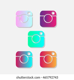 instagram abstract, instant camera abstract,New vector Instagram logo.