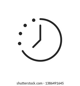 Instagram Activity Icon Isolated On White Background. Clock Symbol Modern Simple Vector For Web Site Or Mobile App