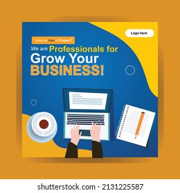 instagram ads for digital marketing agency company start up teamplate design 