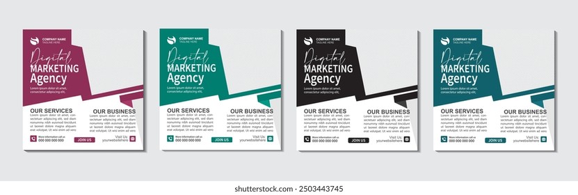 Instagram banner ad poster social Media Post template