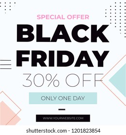 Instagram Black Friday Sale Flyer Template