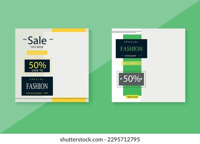 instagram fashion sale post template