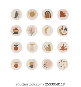 Instagram Highlight boho set, covers