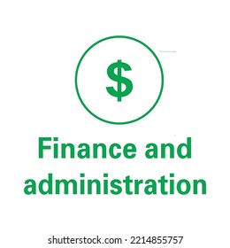 Instagram highlights Finance and Administration icon fully editable vector illustration file. Element of stories cover icon. Social media post concept. Icon can be used for web and mobile.