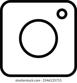 ícone do instagram. Instagram câmera cantar. ícones de mídia social. Símbolo do logotipo do Instagram