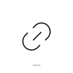 Instagram Links Icon. Social Media Share A Link Symbol. Outlined, Flat, Vector Icon.