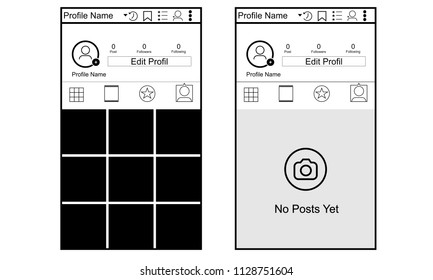 Instagram Photo Frame or menu Illustartion Vector Instagram Photo Frame or menu Illustartion Vector