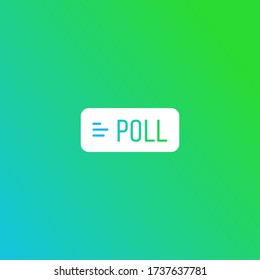 Instagram Poll vote sticker, button and icon