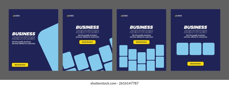 instagram portfolio creative business post template social media news photoblog gallery agency poster web design store shop shipping product shopping flat minimal design vector illustration templates
