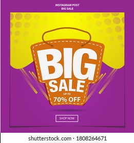 Instagram Post Banner Big Sale Badge Discount