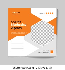 Instagram post creative marketing agency template