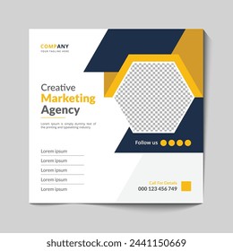 Instagram post creative marketing agency template