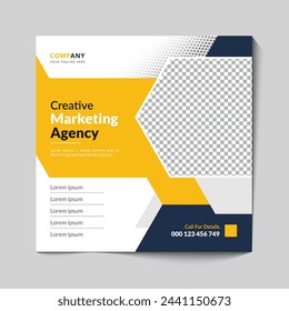 Instagram post creative marketing agency template