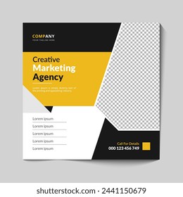 Instagram post creative marketing agency template