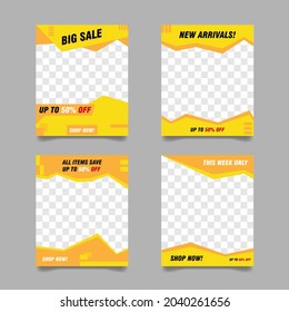 Instagram promotion banner. Colorful banner design. Promotional banner. Social media banner design royalty free eps 10