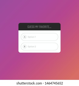 Social Button Quiz Sticker