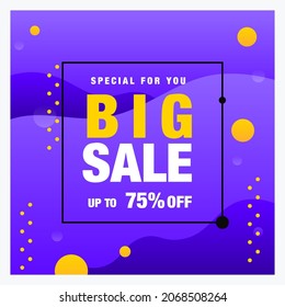 Instagram sale post  template promotion