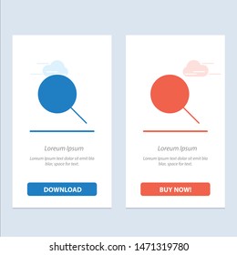 Instagram, Search, Sets  Blue and Red Download and Buy Now web Widget Card Template. Vector Icon Template background