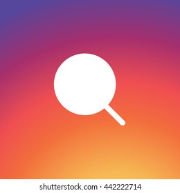 Instagram Search Vector Icon, Find Friend sign, UI, User interface, flat, image, shape, EPS, 2016 new background gradient