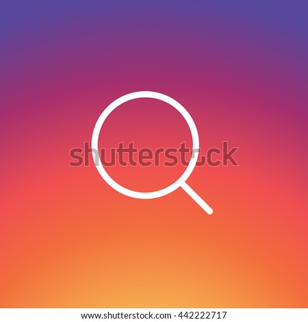 instagram search vector icon find friend sign ui user interface flat - instagram search user